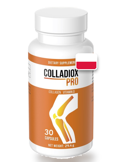 Butelka Colladiox Pro — render producenta, 30 kapsułek